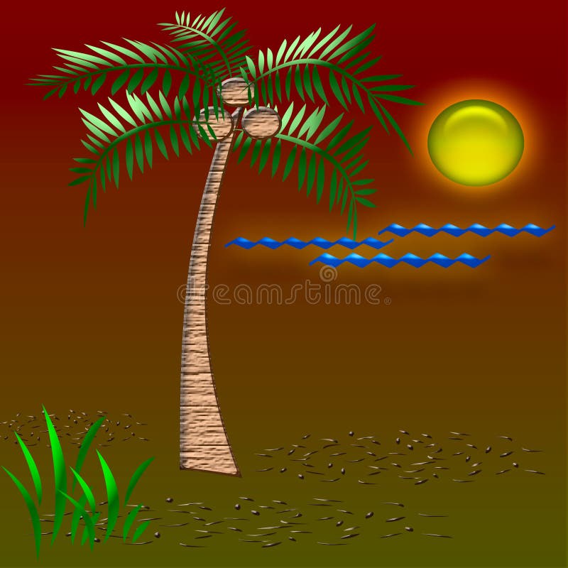 Tropical vacation art