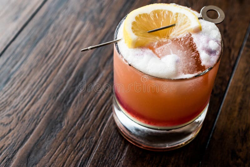 Tropical Whiskey Punch Summer Cocktail Stock Photo Image of whiskey