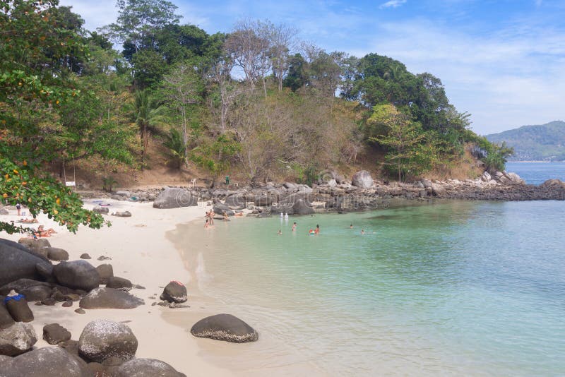 Tropical White Sand Beach at Phuket , Thailand Stock Photo Image of
