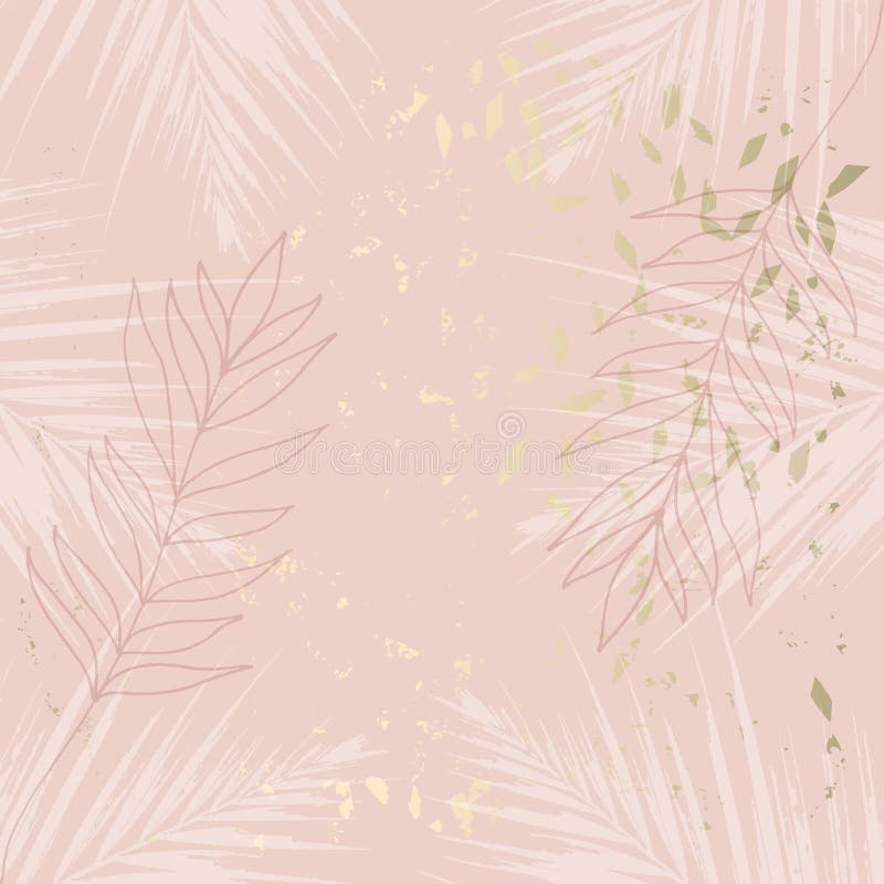 Họa tiết hoa nhiệt đới màu hồng nhạt vàng đồng: Bạn là người yêu thích màu sắc tươi sáng và hoa lá? Hãy xem ngay họa tiết hoa nhiệt đới màu hồng nhạt vàng đồng để thấy sự hài hòa và tươi vui trong thiết kế. Họa tiết này sẽ tạo cho bạn cảm giác tươi mới và sinh động.