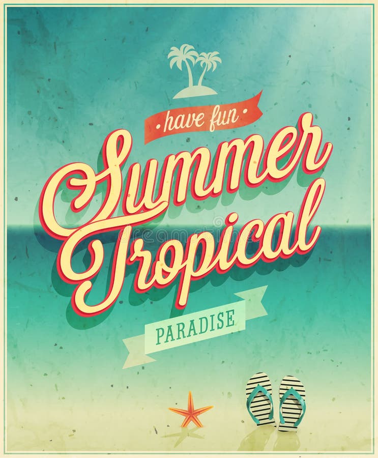 Tropikalny raju plakat