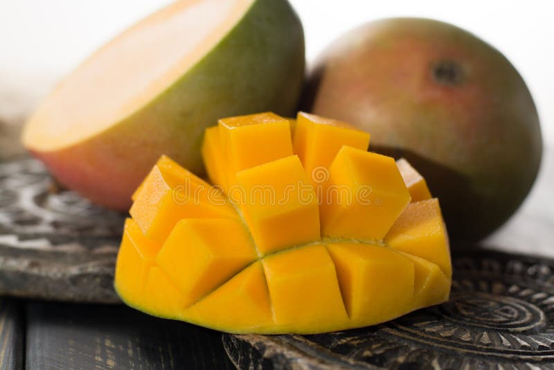 Tropikalny zdrowy owocowy dojrzały organicznie mango obrazy royalty free Tropikalny zdrowy owocowy dojrzały organicznie mango obrazy royalty free