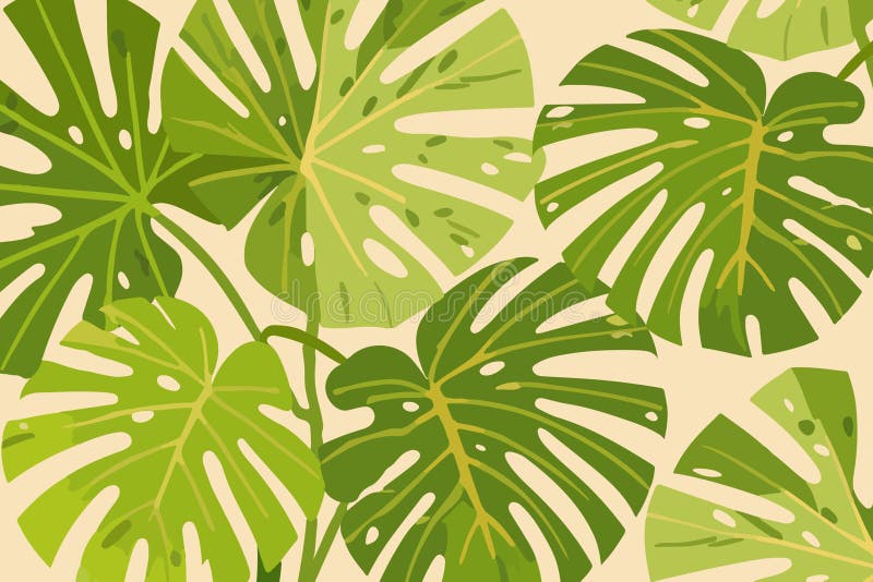 Tropische Blattvektor-Abbildung. üppige Blätter in lebendigem botanischem Design. vektor abbildung