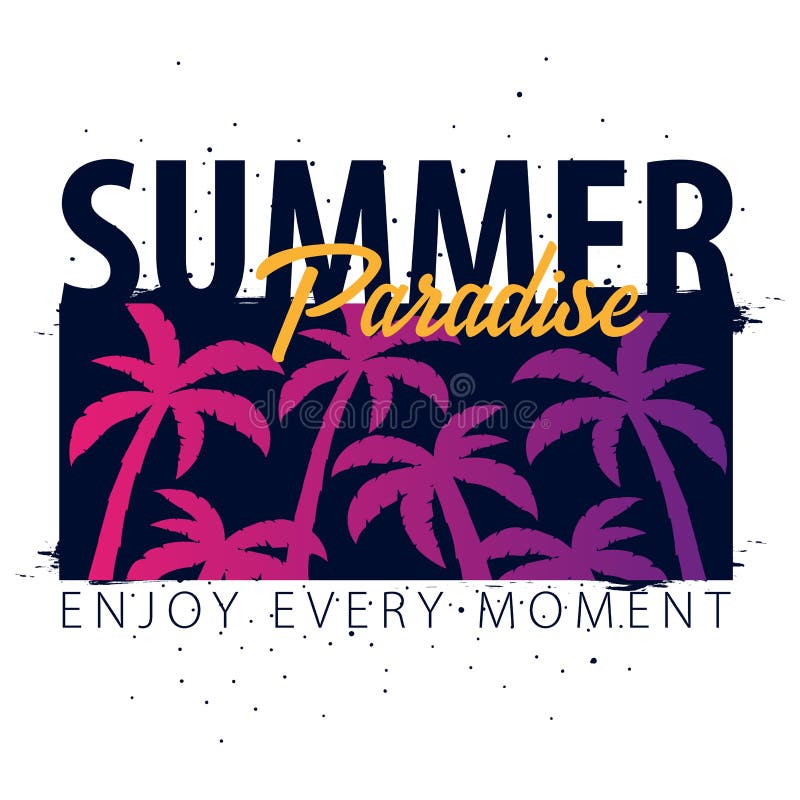 Tropische Fahne des Sommerschlussverkaufs mit Palmen und Sonnenuntergang Sommerplakatplakatflieger-Einladungskarte Junge Erwachse lizenzfreie abbildung Tropische Fahne des Sommerschlussverkaufs mit Palmen und Sonnenuntergang Sommerplakatplakatflieger-Einladungskarte Junge Erwachse lizenzfreie abbildung