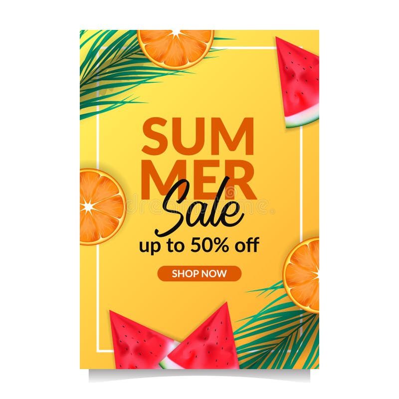 Tropische Frucht der Sommerferien-Verkaufsangebotrabattplakatfahnenschablone von der Draufsicht vektor abbildung Tropische Frucht der Sommerferien-Verkaufsangebotrabattplakatfahnenschablone von der Draufsicht vektor abbildung