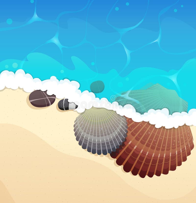 Tropischer Strand lizenzfreie abbildung