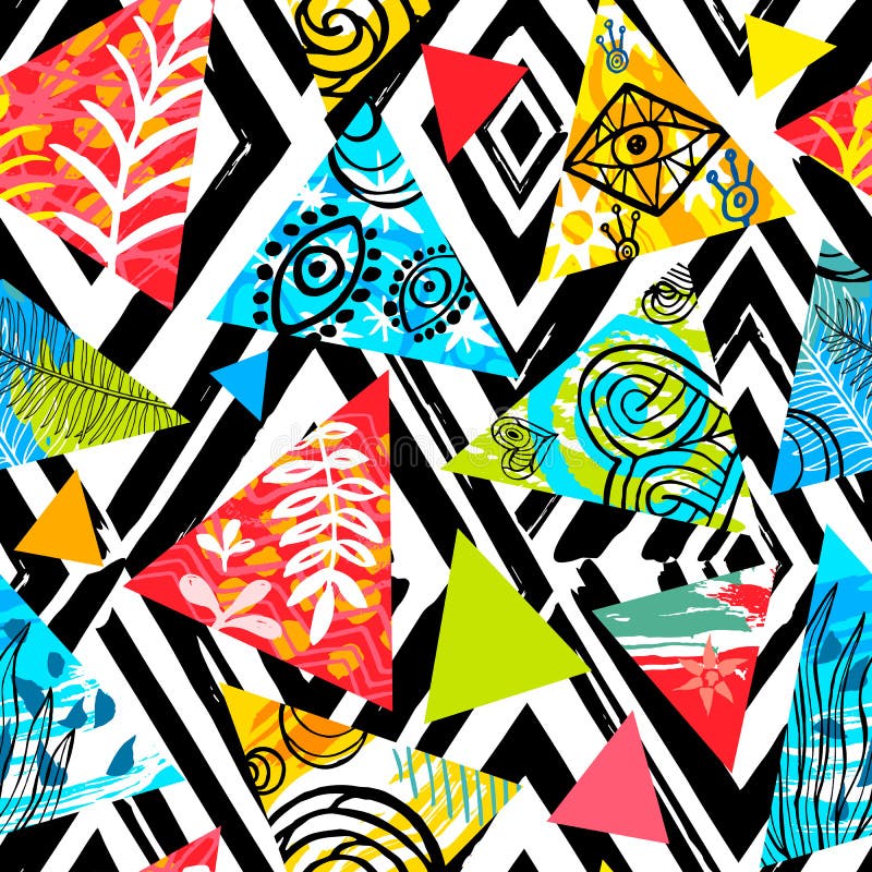 Tropisk sömlös modell för afrikansk batik Abstrakt sommardecorat royaltyfri illustrationer Tropisk sömlös modell för afrikansk batik Abstrakt sommardecorat royaltyfri illustrationer