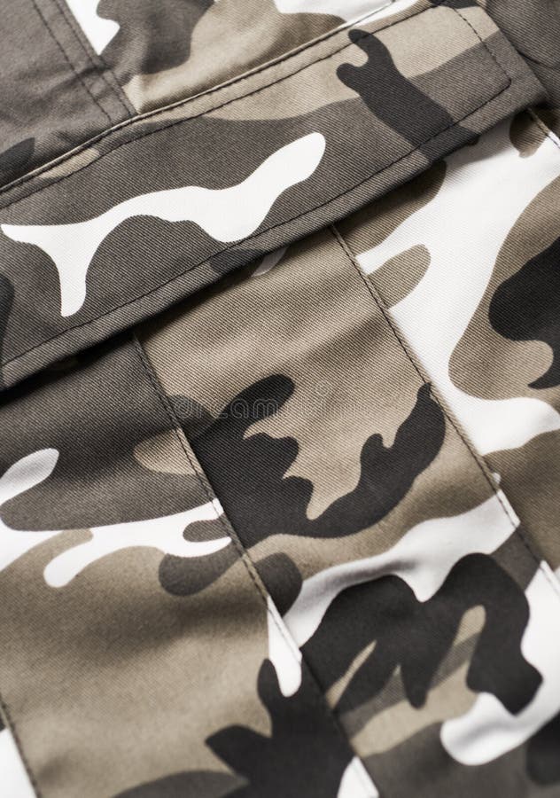 Trousers with a Camouflage Pattern Stock Photo Image of color