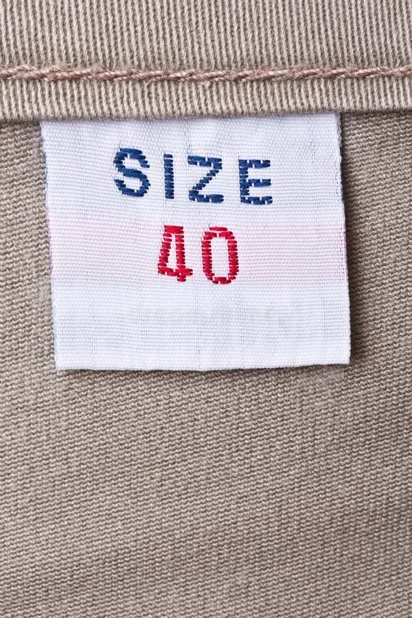 Clothing label stock image. Image of identification, print 24982219