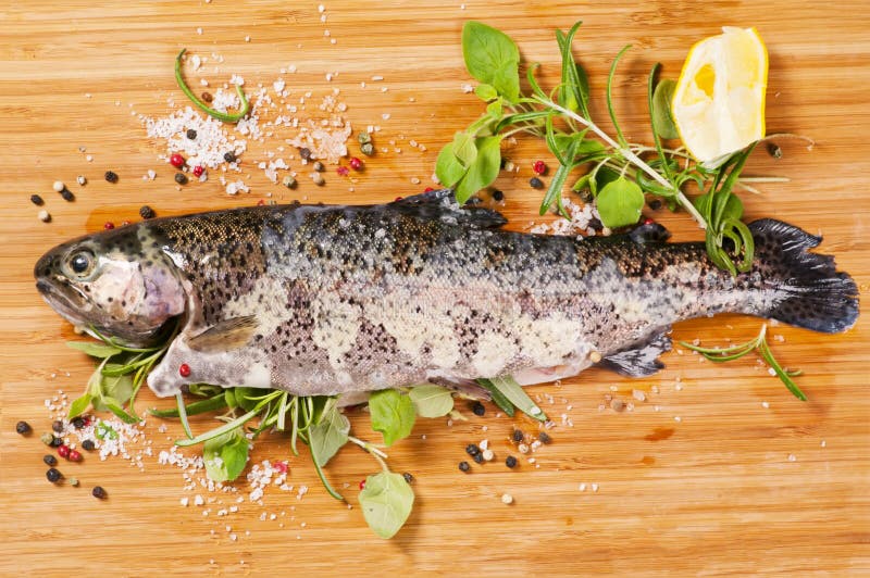 Trout with herbs