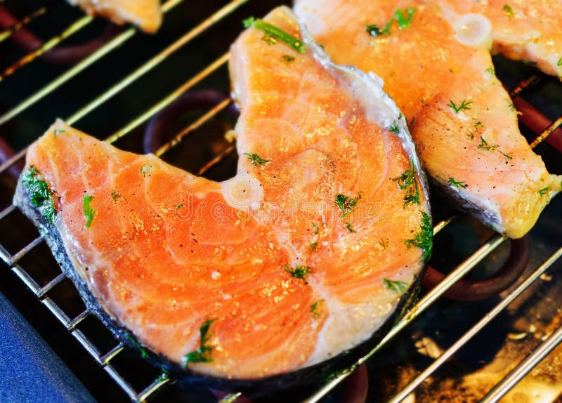 Fried trout steak stock image. Image of fried, food, dinner 15406275