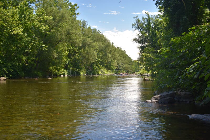 Trout Stream in the Poconos Stock Photo Image of skies, morning