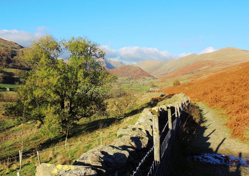 View of Troutbeck Village stock photo. Image of cumbria 35941876