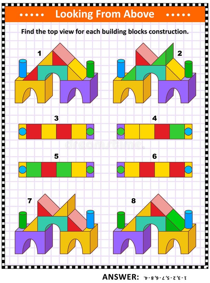 Jeu De Casse-tête Logique Pour Les Enfants Et Les Adultes Rechercher Les  Emplacements Corrects Pour Les Blocs Restants Respectant Illustration de  Vecteur - Illustration du maths, labyrinthe: 161279952