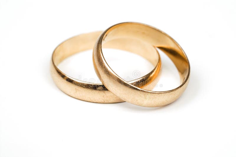 Trouwringen stock afbeelding