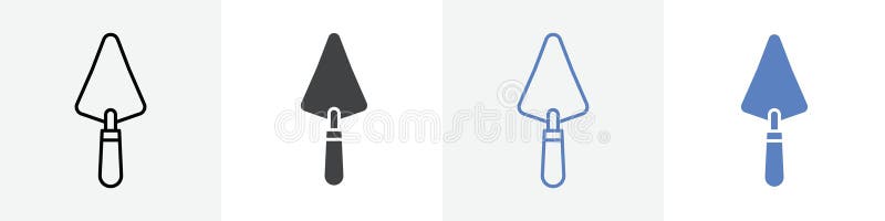 Trovel icon vector set use for web stock illustration