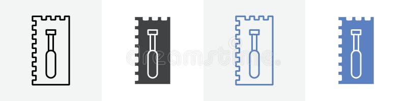 Trowel icon vector set use for web stock illustration