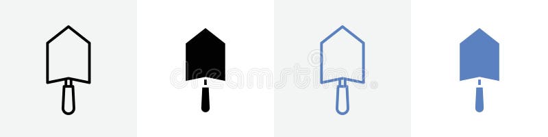Trowel icon vector set use for web ui or app vector illustration