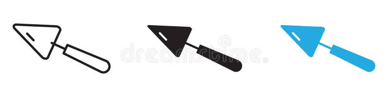 Trowel icon thin line illustration royalty free illustration