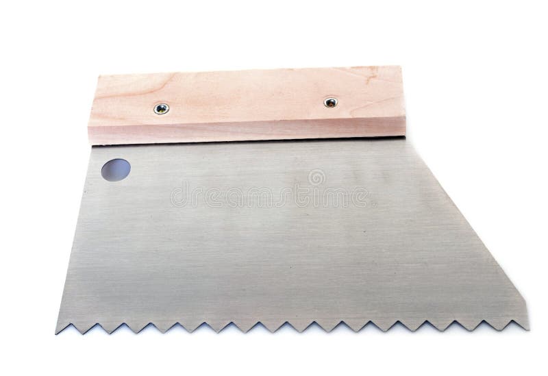 Trowel for tiles stock image. Image of studio, mortar - 99543567