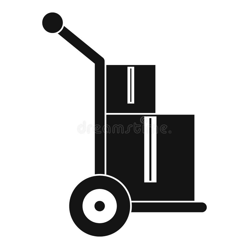 Truck with Boxes Icon, Simple Style Stock Vector Illustration of shipment, service 89247779