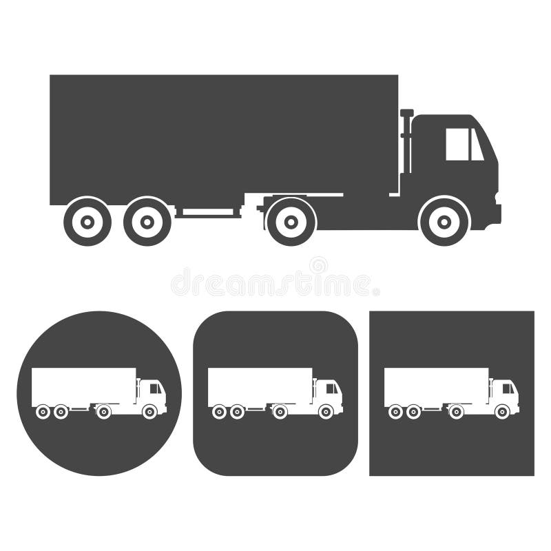 Truck icon - icons set stock illustration