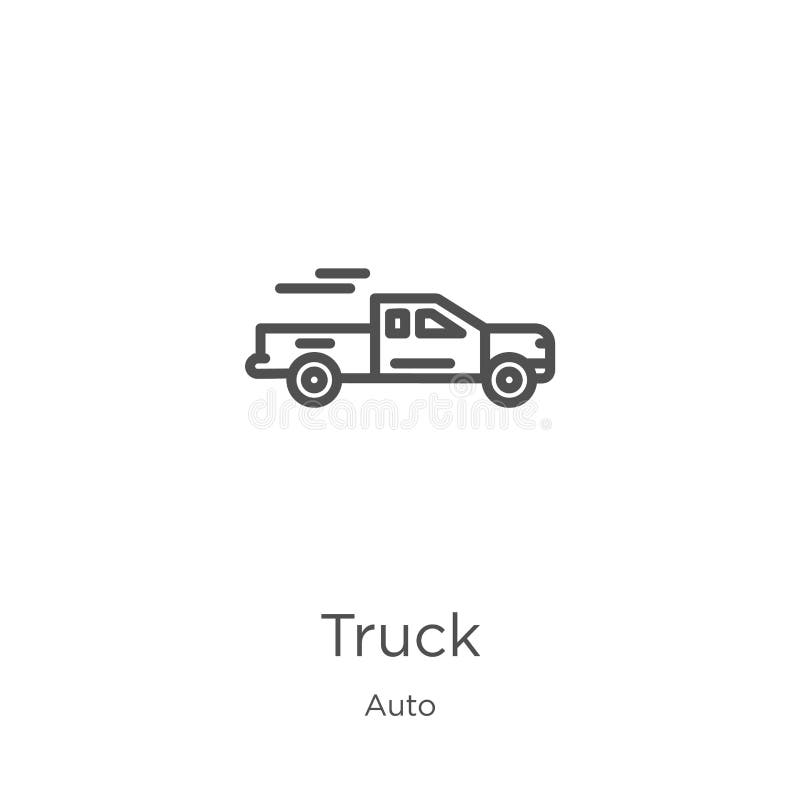 truck icon. Element of auto collection for mobile concept and web apps icon. Outline, thin line truck icon for website design and mobile, app development. truck icon. Element of auto collection for mobile concept and web apps icon. Outline, thin line truck icon for website design and mobile, app development