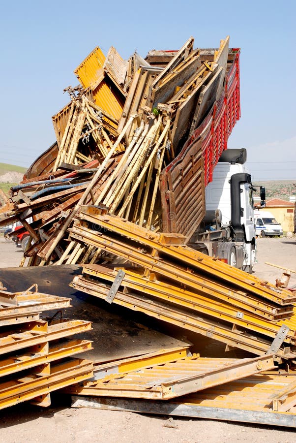 Truck in junk yard