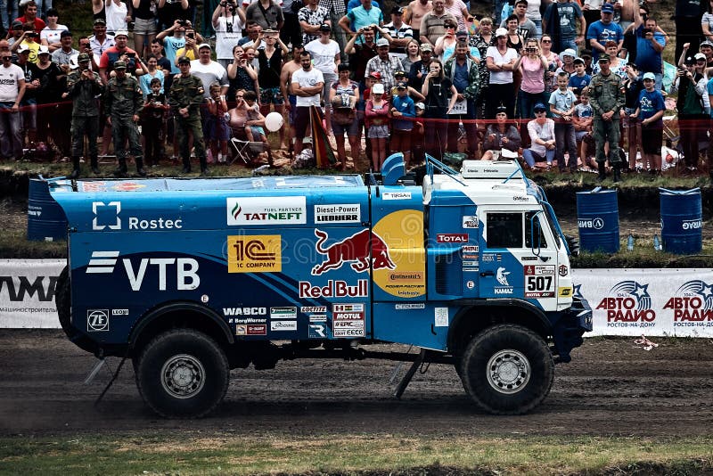 Truck Kamaz of the Kamaz-Master Racing Team. Demonstration Race ...