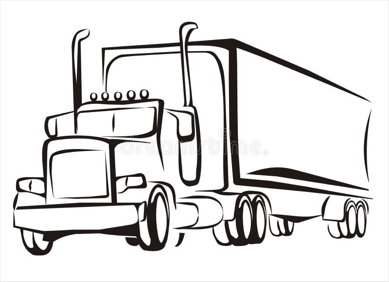 Free: Truck Sketch vector image - nohat.cc