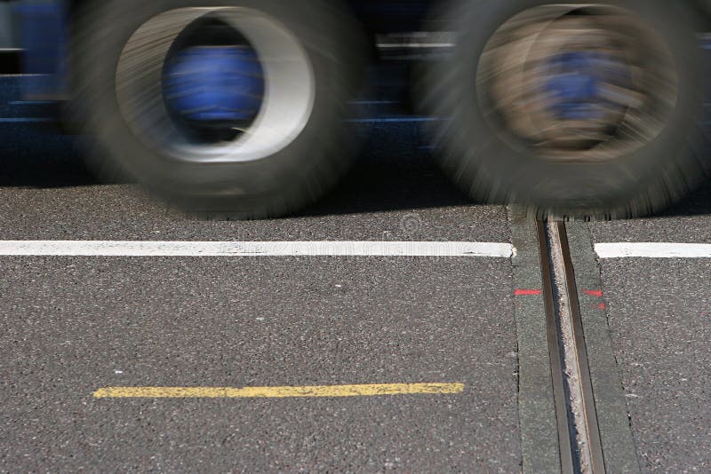 Truck passing by stock photo. Image of road, asphalt 13319754