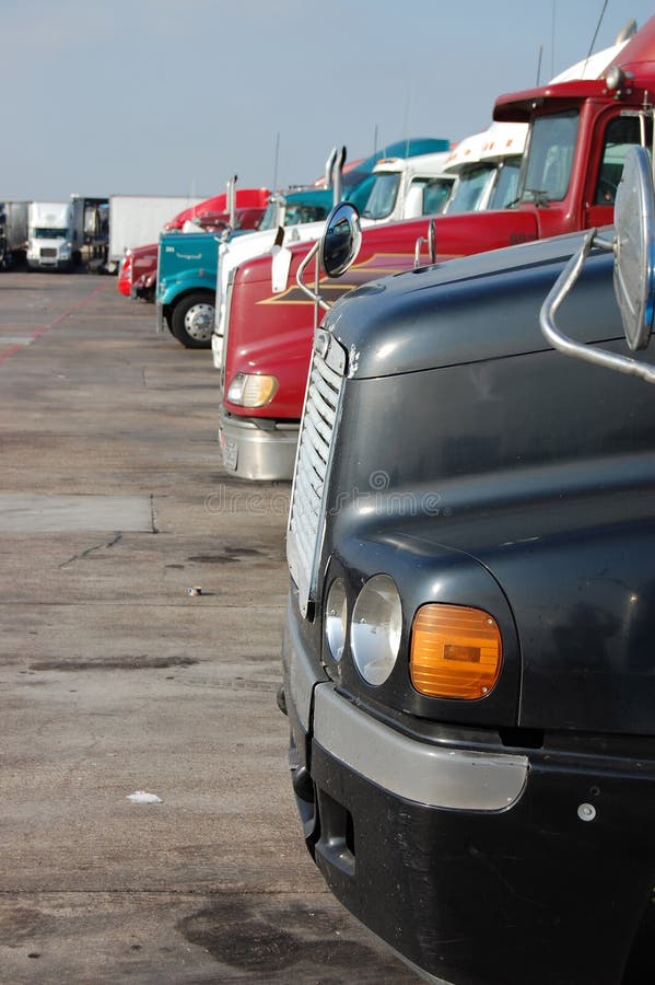 Truck Stop Parking stock photo. Image of rest, restaurant 17183600