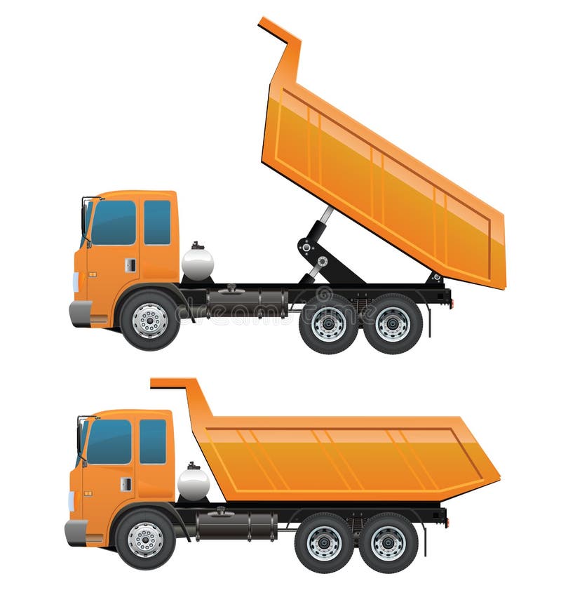 Truck Ten Wheel Dumping Action Stock Vector - Illustration of cartoon, orange: 61128089 Truck Ten Wheel Dumping Action Stock Vector - Illustration of cartoon, orange: 61128089