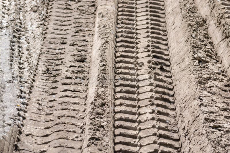 Truck tire track stock photo. Image of desert, trail 147453568