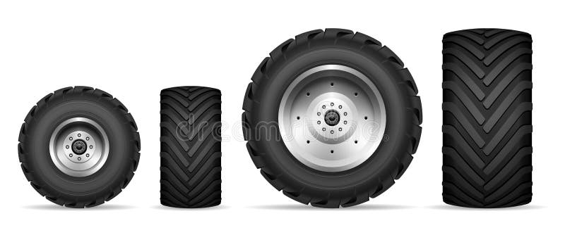 Truck and tractor wheels set