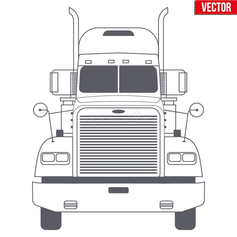 Truck Vector Symbol for Delivery Company Stock Vector - Illustration of  industry, heavy: 71274067