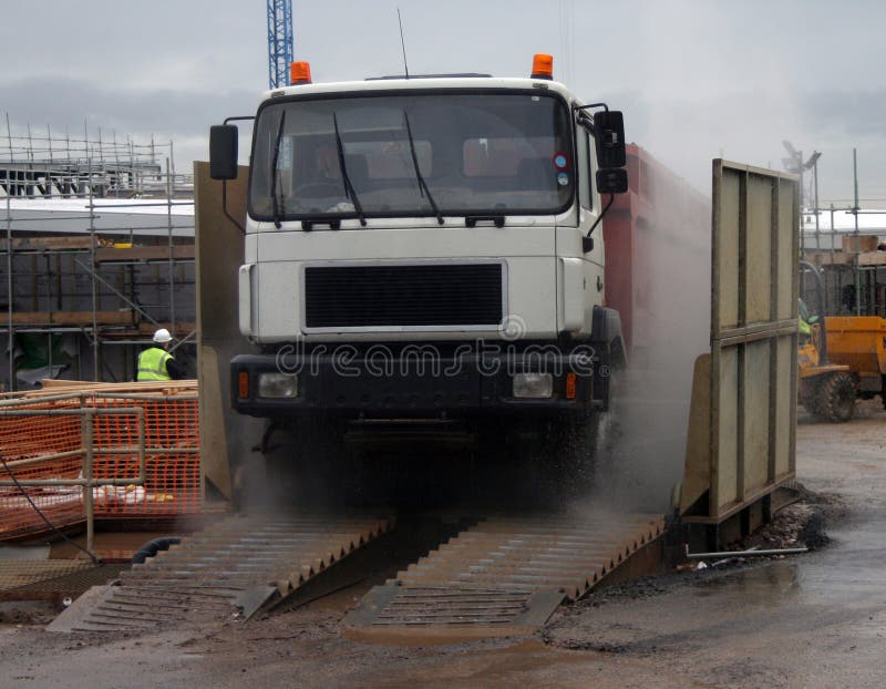 Truck wash stock image. Image of construction, wash, lorry 570313