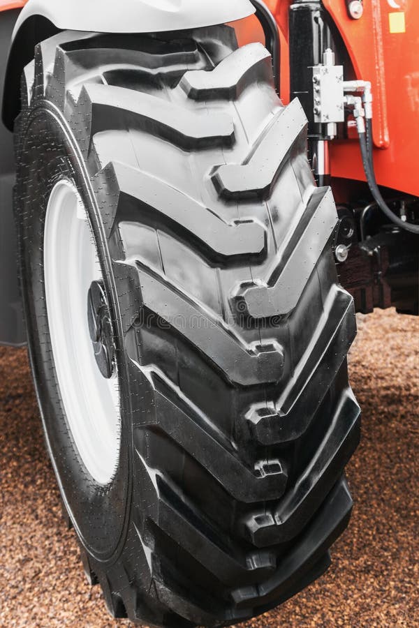 Truck Wheels and Suspension of the Tractor or Other Stock Photo Image