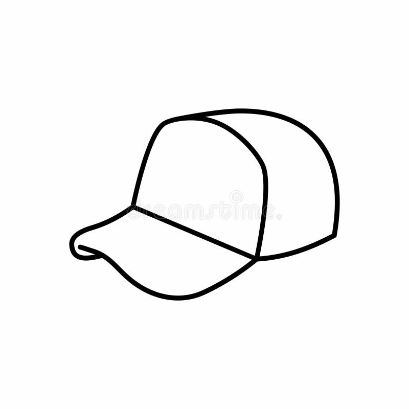 Baseball Hat Outline Stock Illustrations 3,280 Baseball Hat Outline
