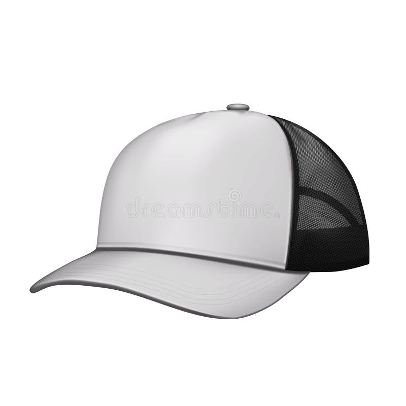 Mesh Cap Blank Template Stock Illustrations – 442 Mesh Cap Blank ...