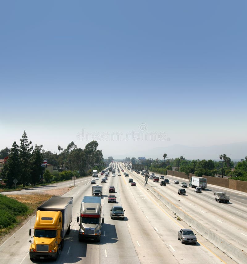 Trucks on Highway