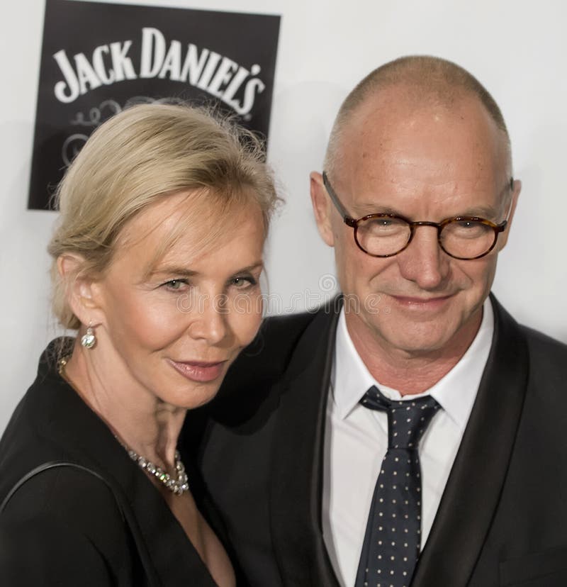 Trudie Styler and Sting.