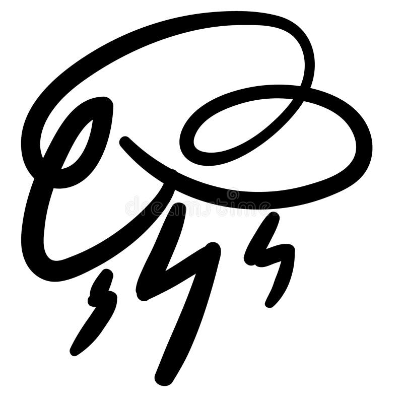 Trueno y ejemplo del rel?mpago por los crafteroks stock de ilustración Trueno y ejemplo del rel?mpago por los crafteroks stock de ilustración