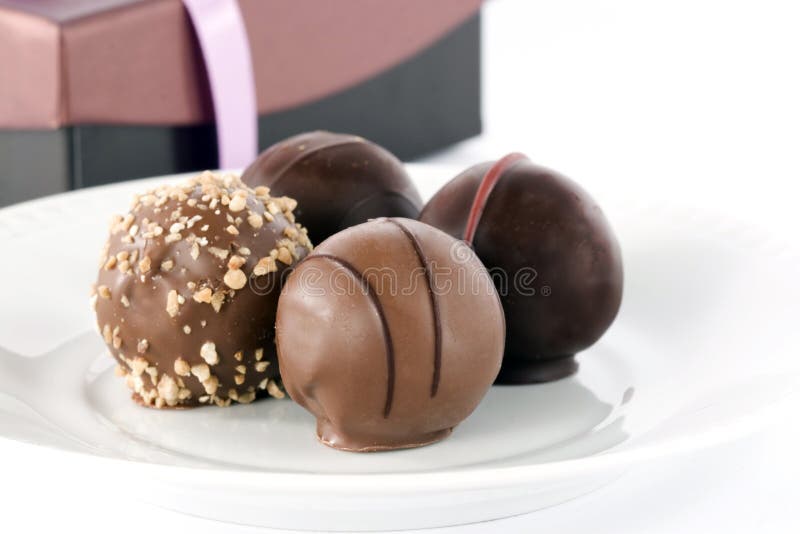 Truffes de chocolat photo stock Truffes de chocolat photo stock
