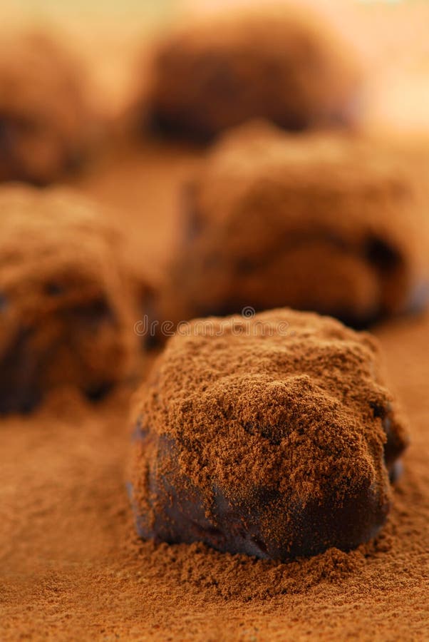 Truffes de chocolat image libre de droits Truffes de chocolat image libre de droits