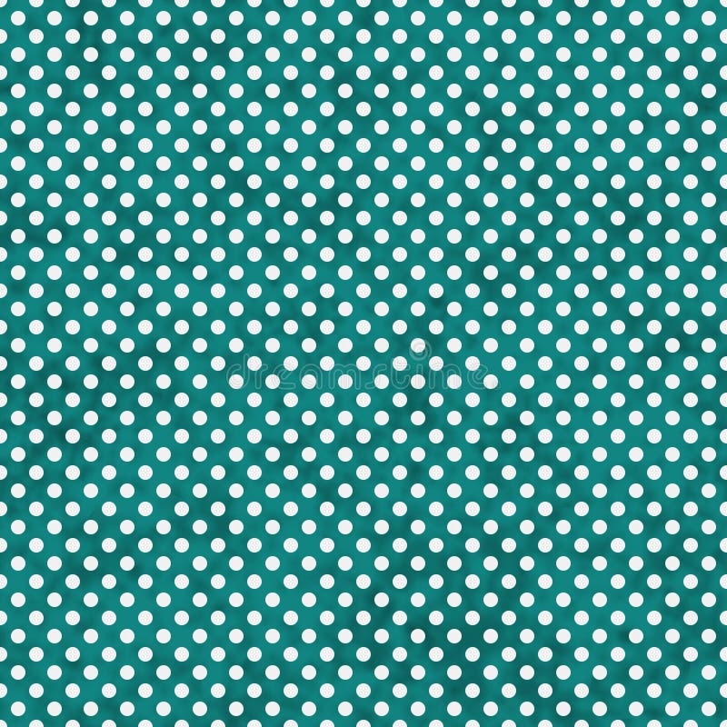 Trullo brillante y pequeña polca blanca Dots Pattern Repeat Background ilustración del vector