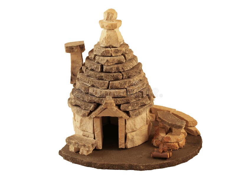 Trullo - traditionellt pugliese för konstruktion arkivfoto Trullo - traditionellt pugliese för konstruktion arkivfoto