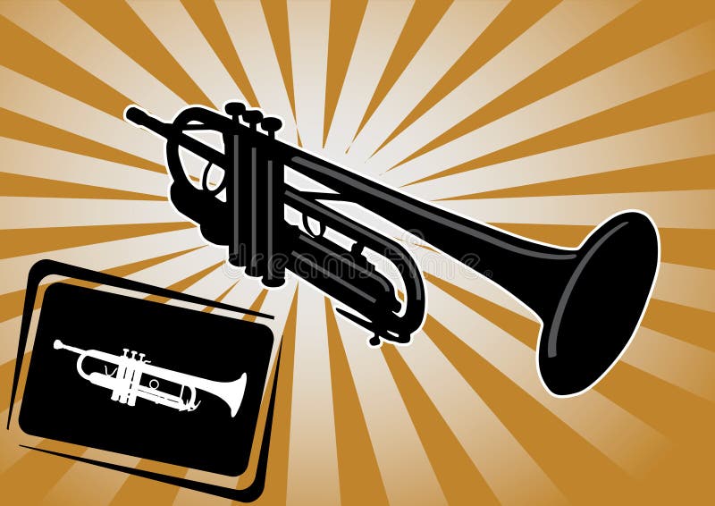 Trumpet background vector stock vector. Illustration of culture 11593895