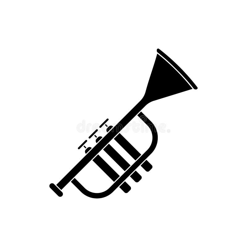Trumpet Icon Vector Illustration Stock Vector - Illustration of concert ...