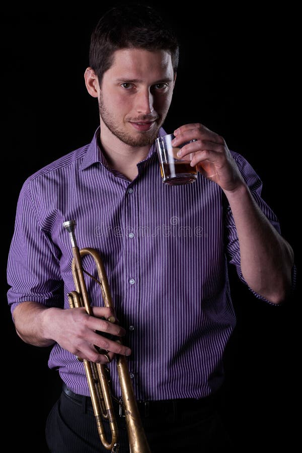 Professional Trumpet Player Stock Photo Image of favorite, concert